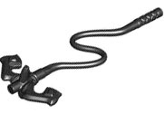 Weapon, Whip with Grappling Hook in Black