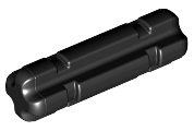 Technic Axle 2 Notched in Black
