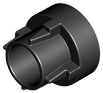 Technic Driving Ring Extension, 4 Ridges in Black