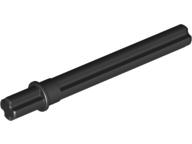 Technic Axle 5.5 with Stop [Flat Short End] in Black