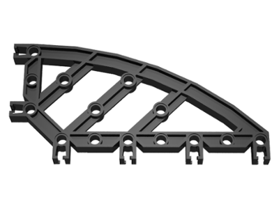 Znap Beam 16, 14 Holes, Curved in Black