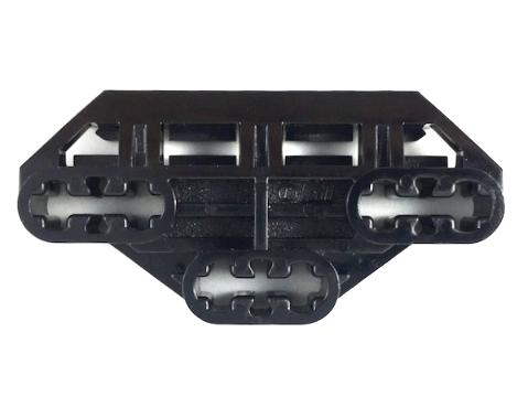 Technic Axle Connector Block 3 x 6 with 6 Axleholes in Black