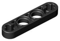 Technic Beam 1 x 4 Thin in Black