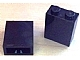 Brick 1 x 2 x 2 with Inside Axle Holder in Black