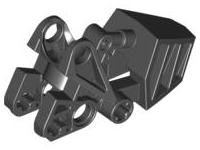 Large Figure Foot, with Ball Joint Socket 3 x 6 x 2 1/3 in Black