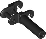 Technic Link, Reinforced, with Bar in Black