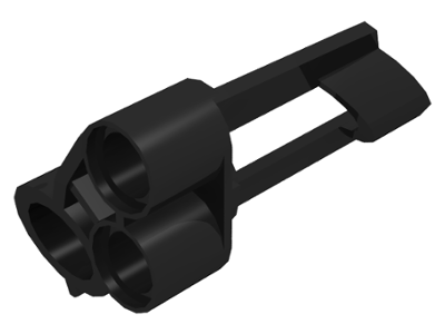 Technic Panel Fairing # 5 Small Short, Large Hole, Side A in Black