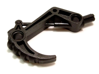Large Figure Weapon, Claw Hook with Axle in Black