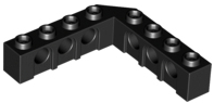 Technic Brick 5 x 5 Right Angle (1 x 4 - 1 x 4) in Black