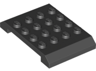 Brick Sloped 4 x 6 x 2/3 Double in Black