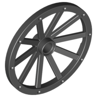 Wheel Wagon Huge (43mm D.) in Black