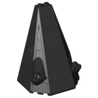 Roof / Tower 6 x 8 x 9 in Black