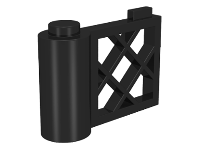 Fence Gate 1 x 3 x 2 in Black