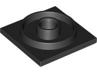 Turntable 4 x 4 Square Base in Black