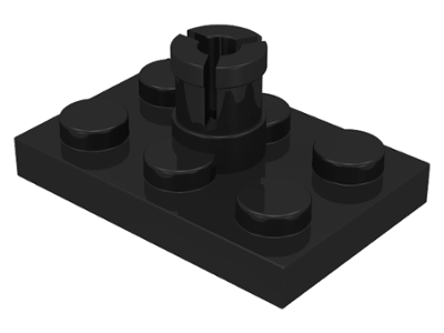 Plate Special 2 x 3 with Helicopter Rotor Holder in Black