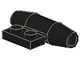 Engine - Smooth, Small 1 x 2 Side Plate [No Axle Holders] in Black