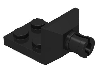 Plate Special 2 x 2 with Helicopter Tail Rotor Holder in Black