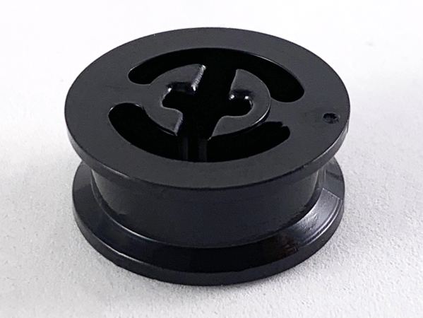 Wheel with Split Axle hole in Black