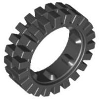 Tyre Offset Tread 24 x 8 in Black