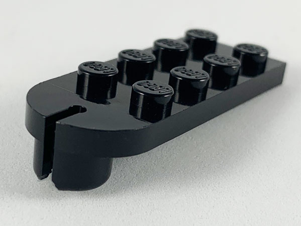Plate Special 2 x 5 with Towball Socket in Black