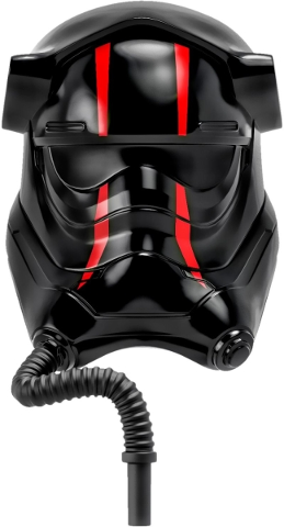 Large Figure Head Elite TIE Fighter Pilot Print in Black