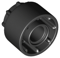 Technic Driving Ring Extension, 8 Ridges in Black