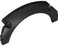 Technic Panel Car Mudguard Arched 11 x 5 x 2, Arched Top in Black