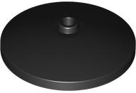 Dish 4 x 4 Inverted with Open Stud [Radar] in Black