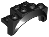 Wheel Arch, Mudguard 4 x 2 x 2 1/2 in Black