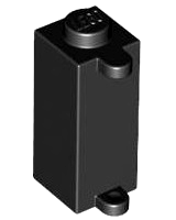 Brick Special 1 x 1 x 2 with Shutter Holder in Black