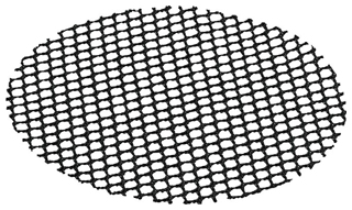 String, Net 10 x 10 Round in Black