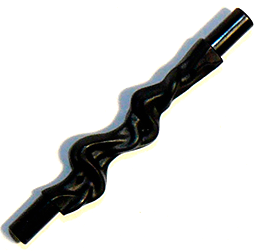 Web Effect Long and Narrow Bars at Both Ends in Black