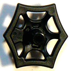 Web Effect Small Short Bar on Front and Back in Black