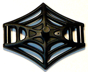 Web Effect Large Bar on Back Handles on Sides in Black