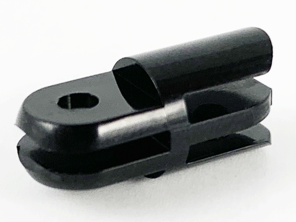 Arm Piece Straight with 2 and 3 Fingers in Black