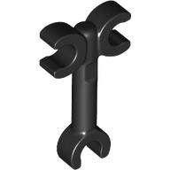 Bar 3L with 1 Clip on One Side, 2 Clips on Other Side in Black