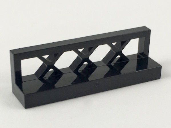 Fence Lattice 1 x 4 x 1 in Black