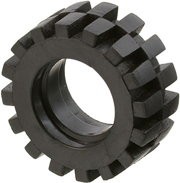 Tyre 15 x 6 Offset Tread Small in Black