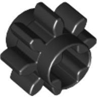 Technic Gear 8 Tooth in Black