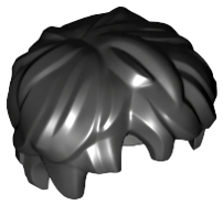 Hair Tousled, Short in Black