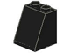 Brick Sloped 65° 2 x 2 x 2 Smooth without Bottom Tube in Black