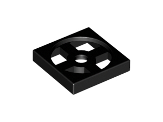 Turntable 2 x 2 Plate, Base in Black