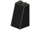 Brick Sloped 75° 2 x 2 x 3 [Hollow Studs] in Black