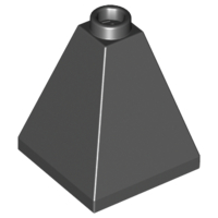 Brick Sloped 75° 2 x 2 x 2 Quadruple Convex in Black