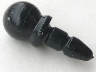Belville, Musical Instrument Microphone (aka Towball with Pointed Bar) in Black