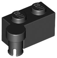 Hinge Brick 1 x 4 [Upper] in Black