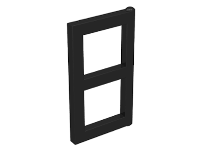 Window 1 x 2 x 3 Pane in Black
