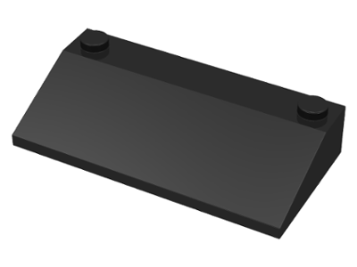 Brick Sloped 33° 3 x 6 in Black