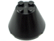 Cone 4 x 4 x 2, No Axle Hole in Black