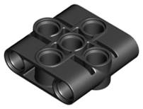 Technic Connector Beam 3 x 3 in Black